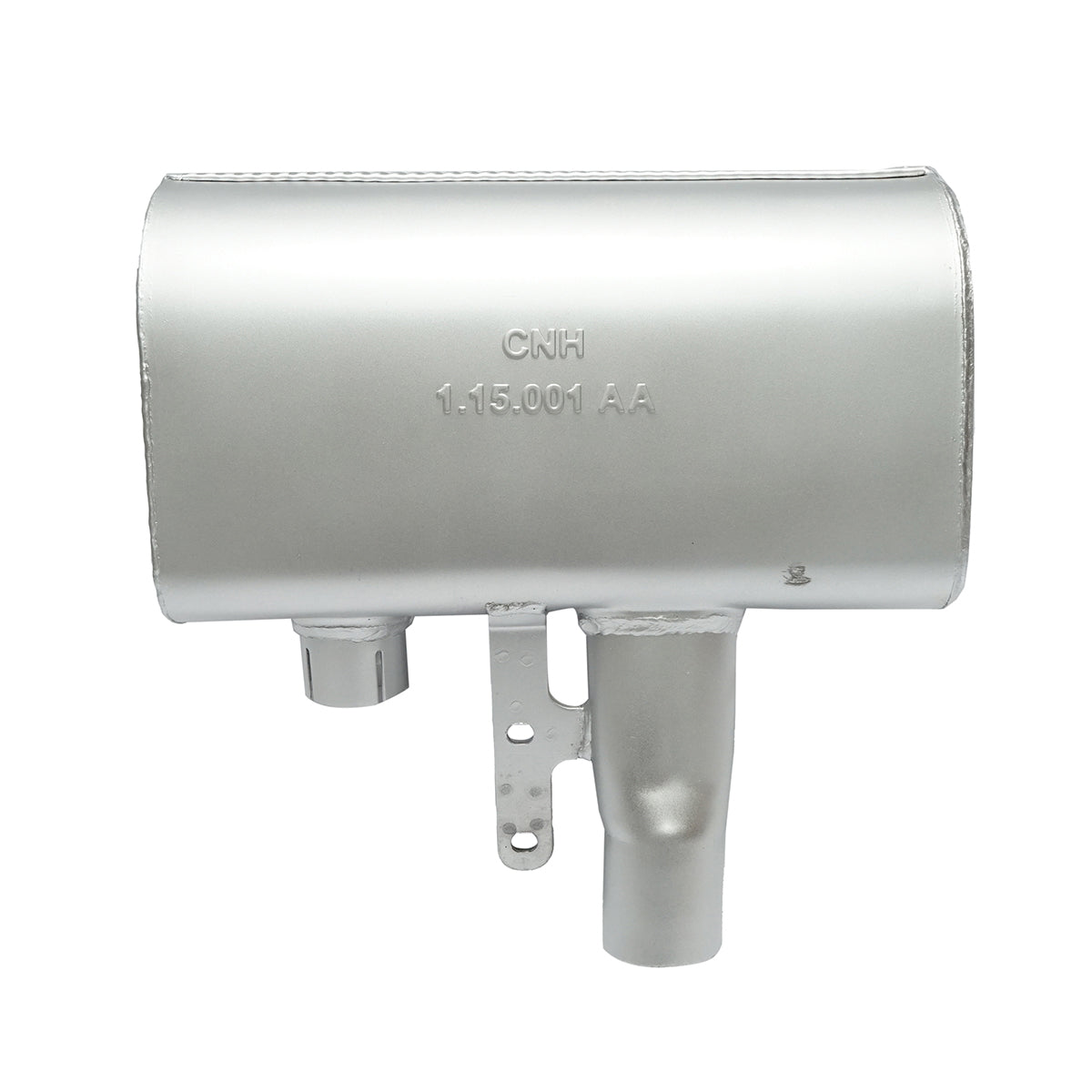 Exhaust muffler New Holland, Case IH OEM code CNH 1.15.001 AA